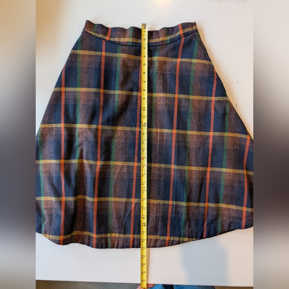 Modcloth Plaid Flannel A Line Midi Skirt Medium - Picture 4 of 9